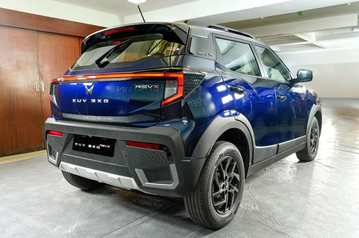 Mahindra XUV 3XO REVX rear right three quarter Mahindra XUV 3XO REVX rear right three quarter