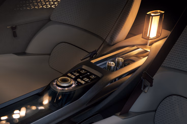 Thankfully, plenty of physical controls have been retained on the centre console. Bentley EXP 15 centre console