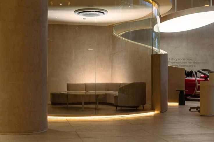 seating area in the MG select showroom seating area in the MG select showroom