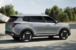 Kia Carens Clavis EV rear quarter 