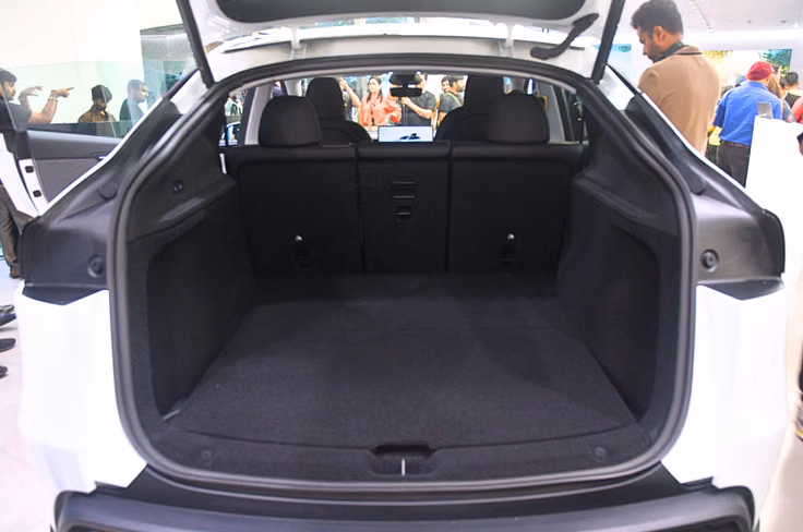 Tesla Model Y has a 822-litre boot. Tesla Model Y boot
