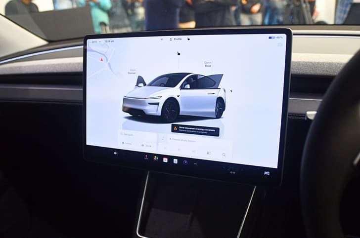 Tesla Model Y touchscreen