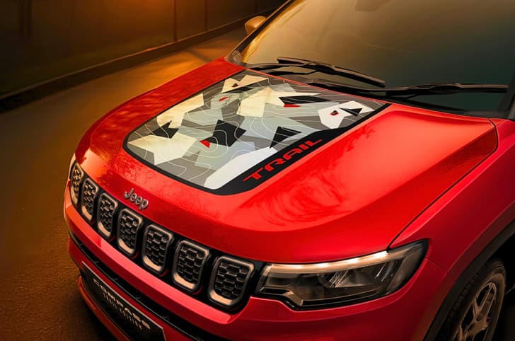 Jeep Compass Trail Edition bonnet decal