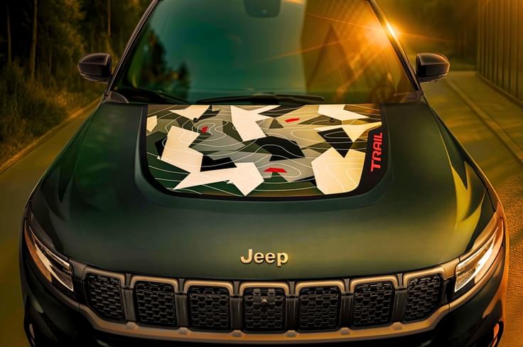Jeep Meridian Trail Edition bonnet decal Jeep Meridian Trail Edition bonnet decal