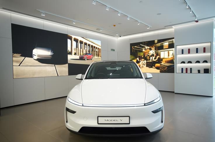 Tesla Model Y has been launched in India with prices starting from Rs 59.89 lakh Tesla showroom India with Model Y