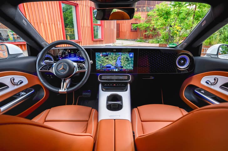 Mercedes-Benz CLA EV interior dashboard 