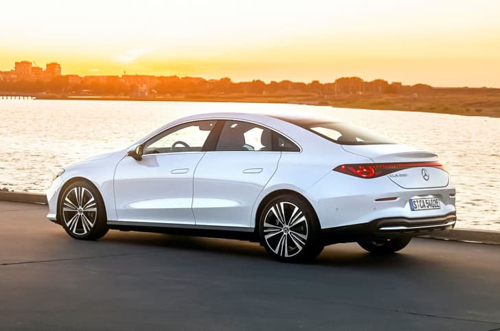 Mercedes-Benz CLA EV rear quarter static