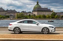 Mercedes-Benz CLA EV side tracking 