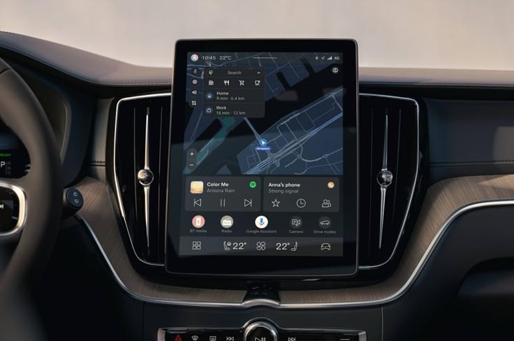 2025 Volvo XC60 facelift infotainment touchscreen 2025 Volvo XC60 facelift infotainment touchscreen