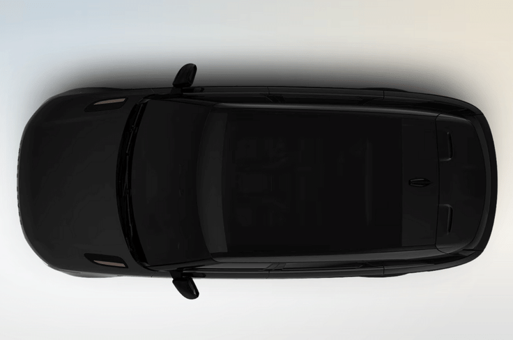 Buyers can opt for a panoramic sunroof, an option unavailable with the Dynamic SE trim. Range Rover Velar Autobiography black color sunroof