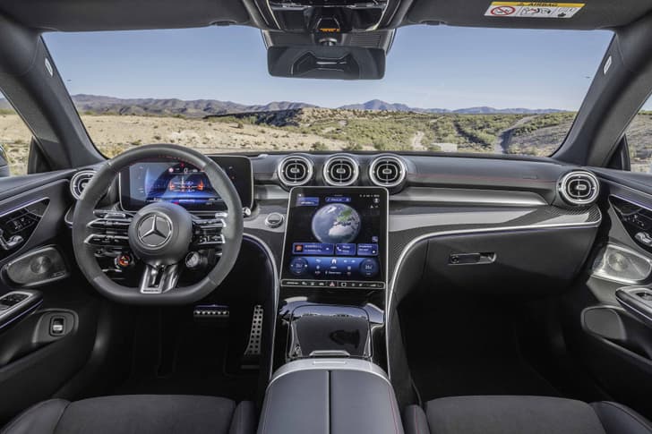 Mercedes AMG CLE 53 Coupe in field