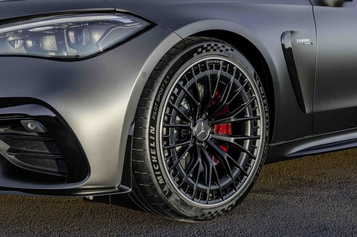 Mercedes AMG CLE 53 Coupe wheels Mercedes AMG CLE 53 Coupe in field