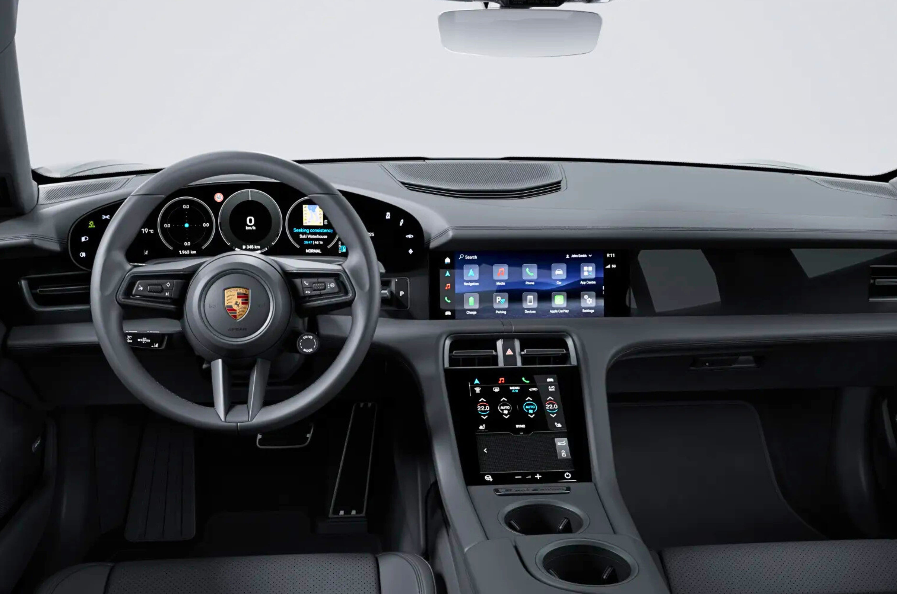 Porsche Taycan 4S Black Edition interior