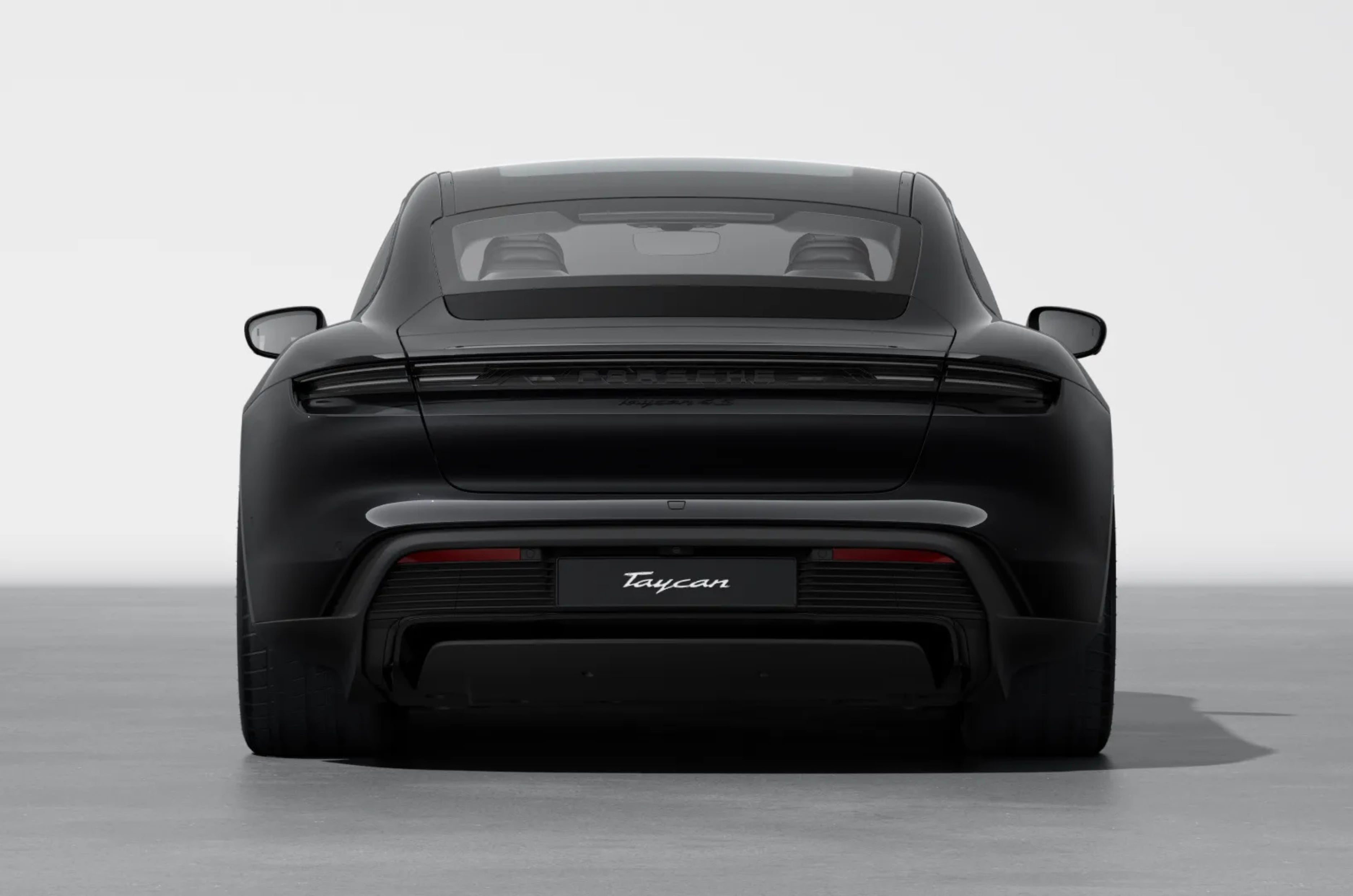 Taycan 4S Black Edition rear left studio