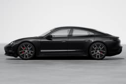 Porsche Taycan 4S Black Edition side profile studio