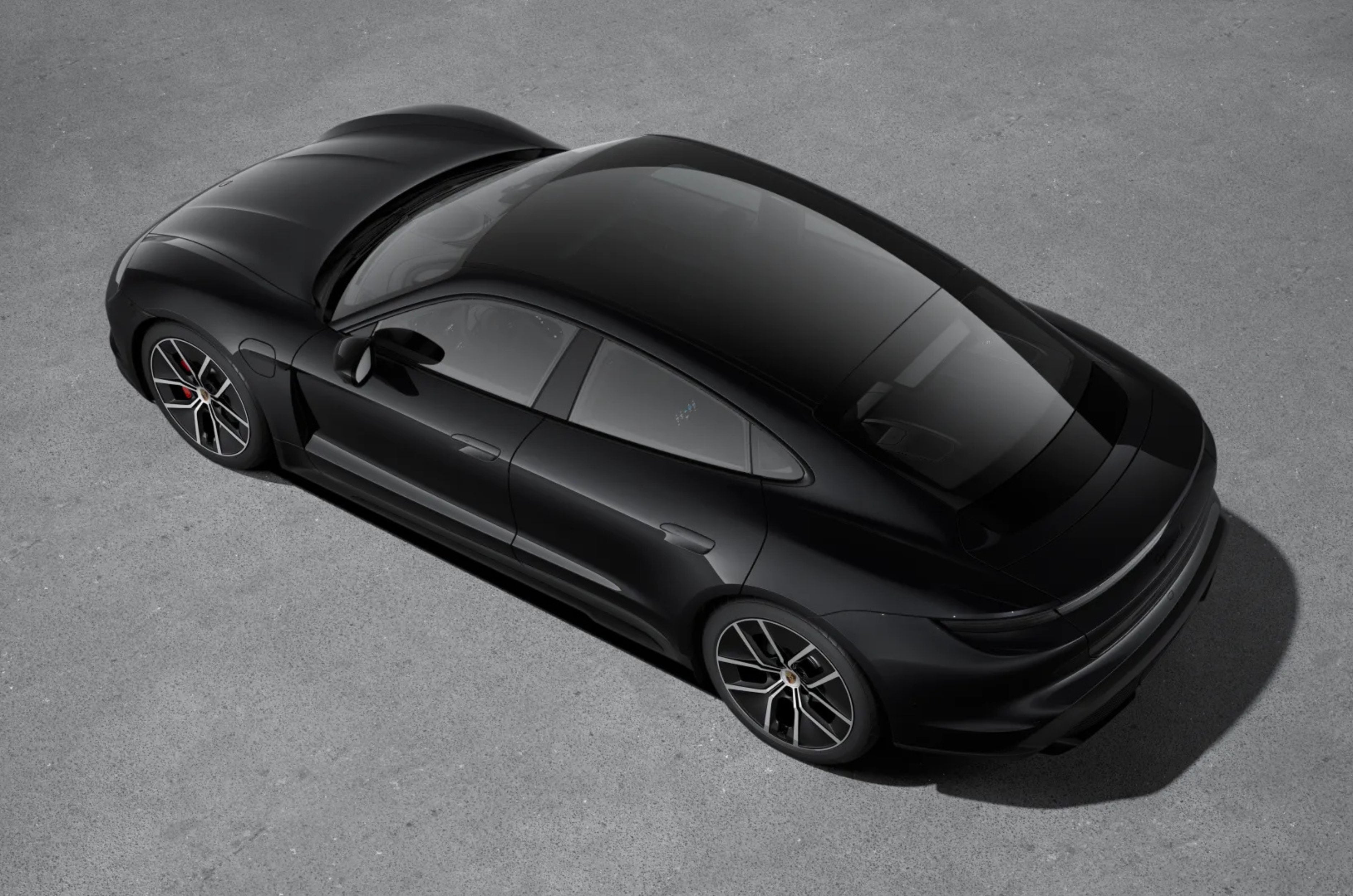 Porsche Taycan 4S Black Edition top rear sunroof