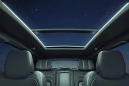 Tata Harrier EV Stealth Edition seats and panoramic sunroof 