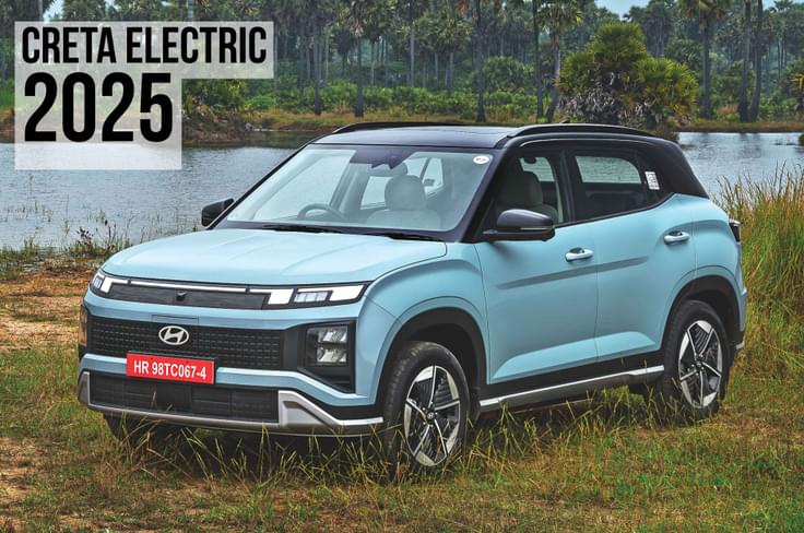 hyundai creta electric front three quarter hyundai creta electric in field