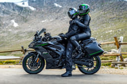 Kawasaki Ninja 1100SX with pillion