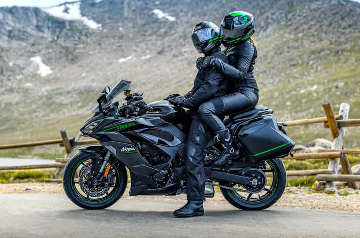 Kawasaki Ninja 1100SX with pillion