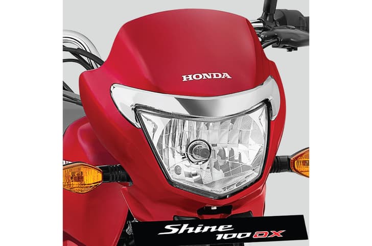 Honda Shine 100 DX front cowl with chrome
