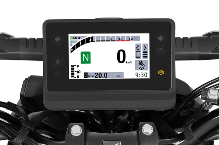 Honda CB125 Hornet TFT dash