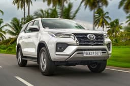 Toyota Fortuner Neo Drive front quarter tracking 