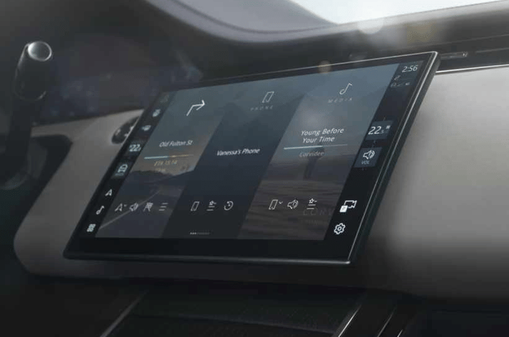 Range Rover Evoque touchscreen