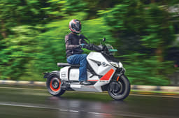 BMW CE 04 riding shot