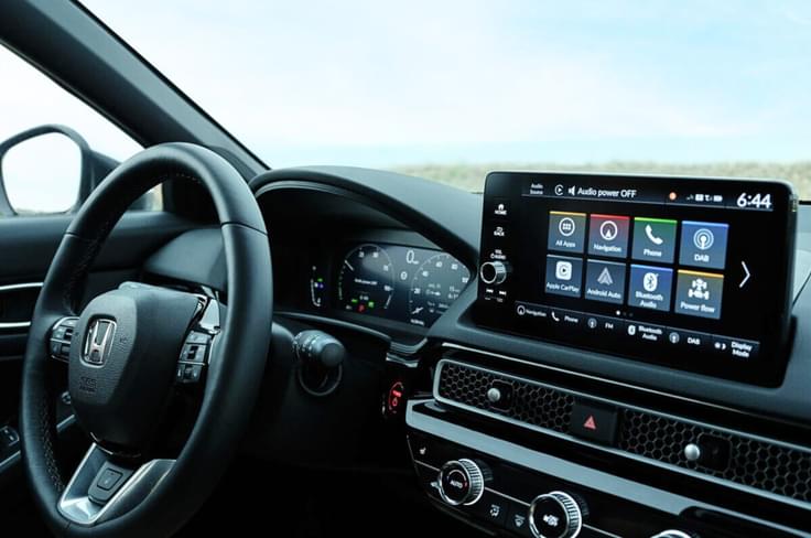 2025 honda civic facelift interior dashboard 2025 honda civic facelift in field