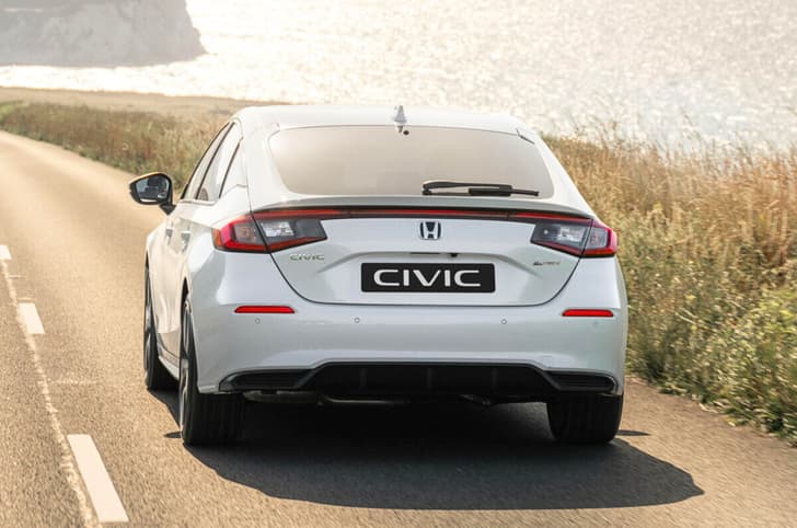 2025 honda civic facelift on road