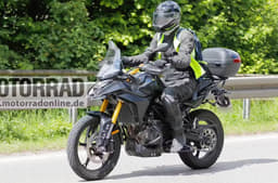 BMW F 450 GS test mule spied with accessories