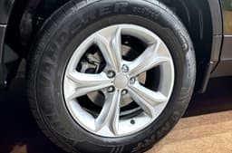 Tata Harrier Adventure X, X+ variant in seaweed green exterior alloy wheel