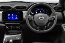 Nissan Magnite Kuro steering, infotainment and digital instrument cluster