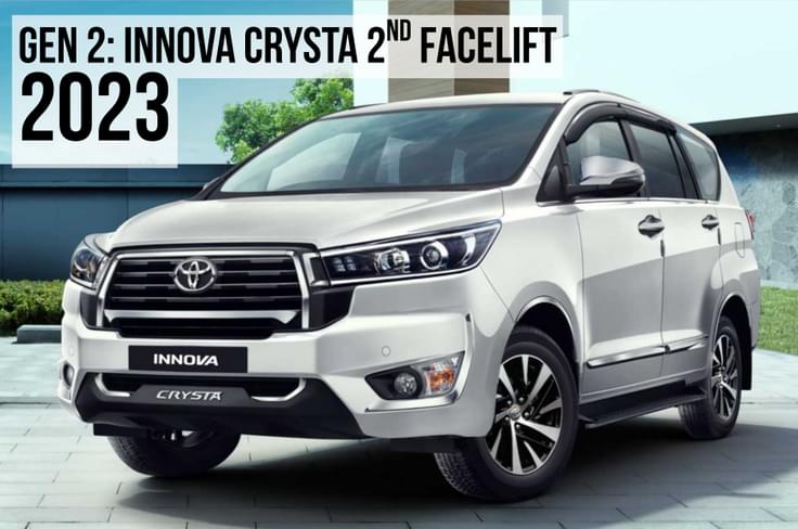 2023 toyota innova crysta facelift front three quarter 2023 toyota innova crysta facelift in field