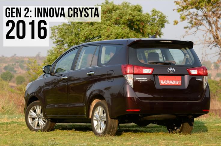 2016 toyota innova crysta rear three quarter 2016 toyota innova crysta in field