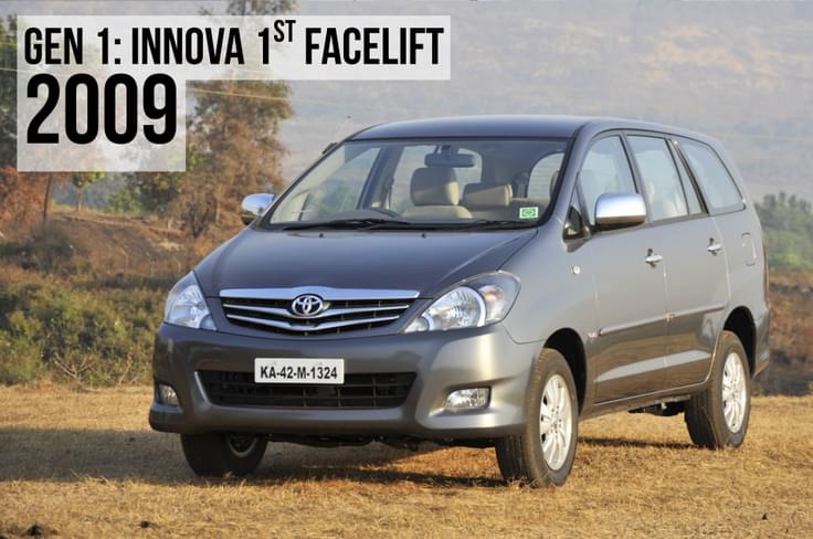 2009 toyota innova facelift front three quarter 2009 toyota innova facelift in field