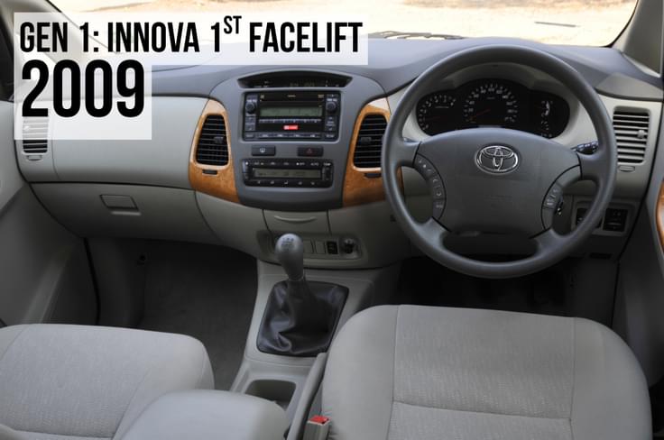 2009 toyota innova facelift interior dashboard 2009 toyota innova facelift in field