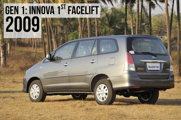 2009 toyota innova facelift rear three quarter 2009 toyota innova facelift in field