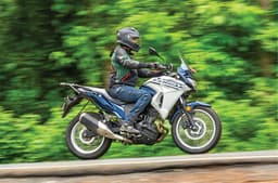 Kawasaki Versys X-300 riding shot