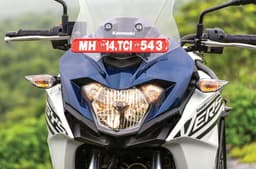 Kawasaki Versys X-300 headlight shot