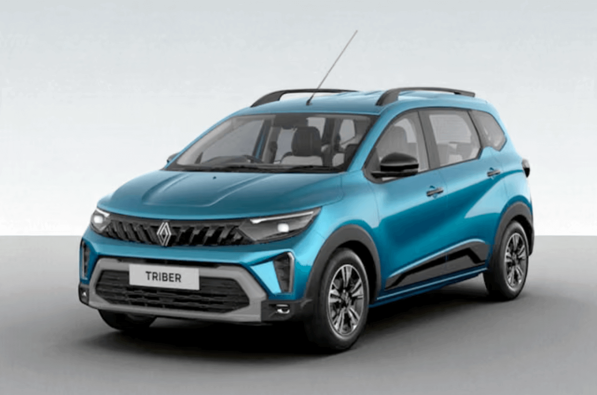 Renault Triber Zanskar Blue colour.