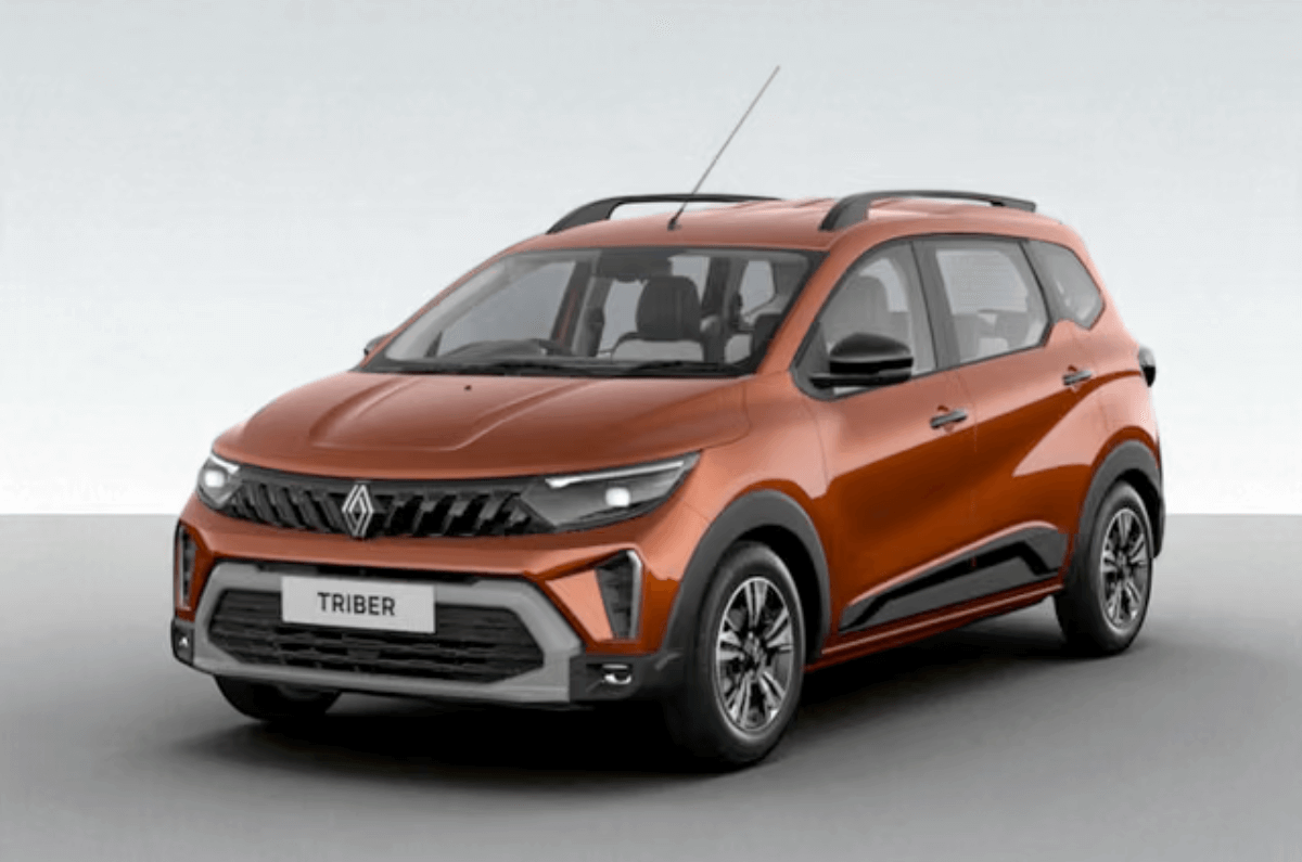 Renault Triber Amber Terracotta colour.