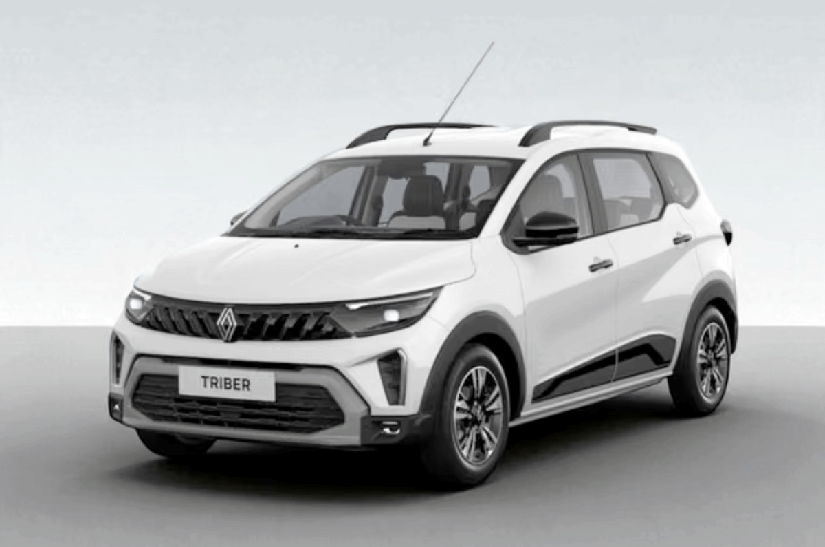 Renault Triber Ice Cool White colour.