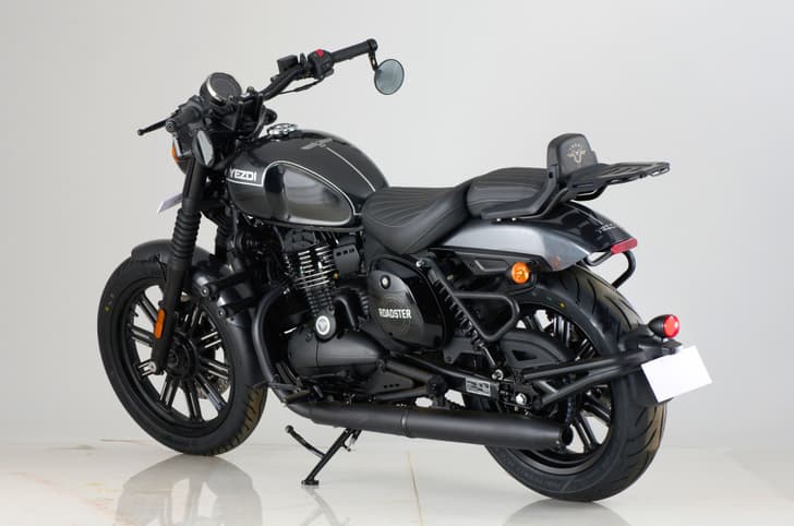 Yezdi Roadster rear three quarter