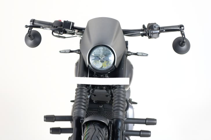 Yezdi Roadster black front shot