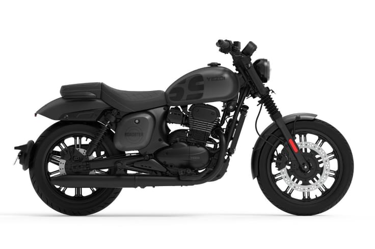 Premium Shadow Black variant featuring matte black finishes Yezdi Roadster in Premium Variant