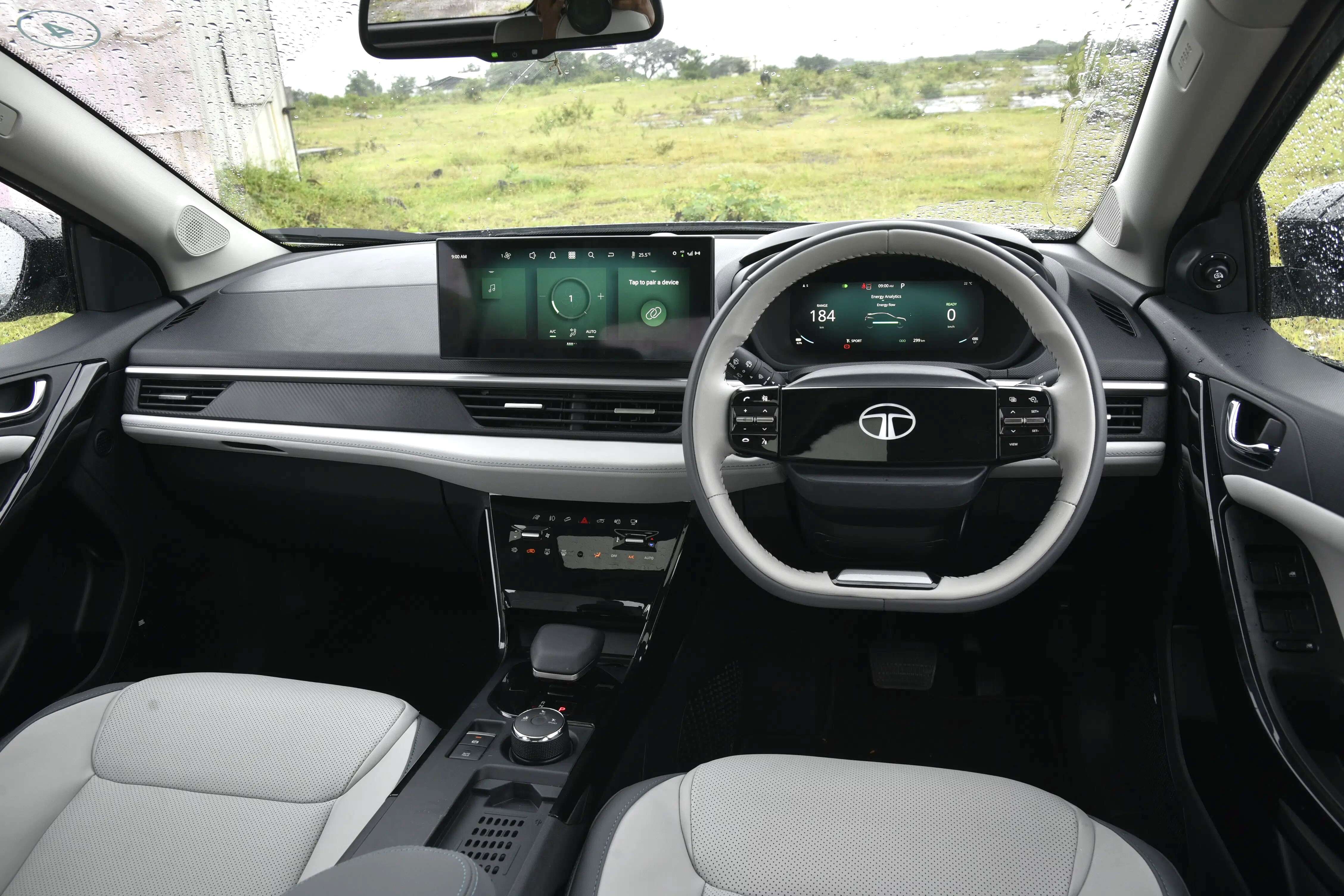 Dual high-resolution screens grab attention as soon as you step into the Nexon EV