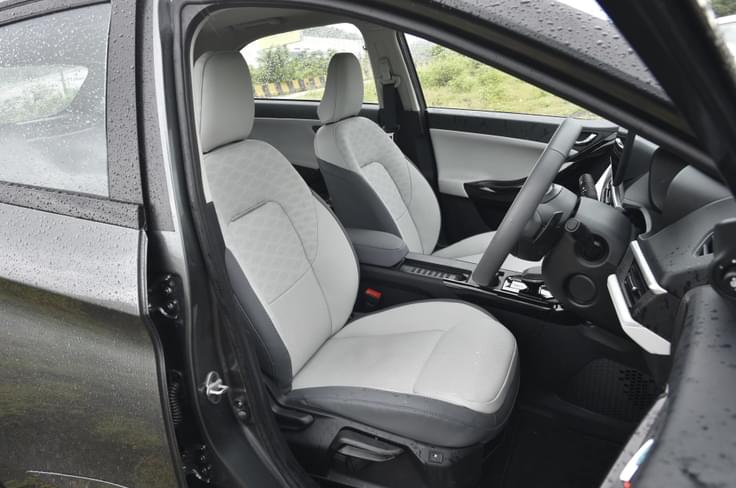 tata nexon ev front seats tata nexon ev in field