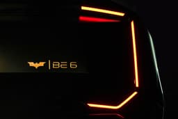 Mahindra BE 6 Batman Edition tail light and rear badge